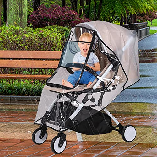 Capa de carrinho | Capa de Chuva Transparente para Carrinho - Suprimentos para carrinhos com orifíci