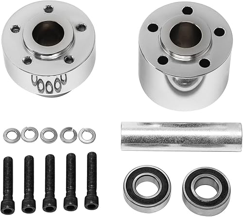 Miniatura 10 de TCMT Buje de rueda delantera de doble disco para Harley Touring ABSmodelos no ABS Road King Electra Street Road Glide Ultra Limited 2008-2022