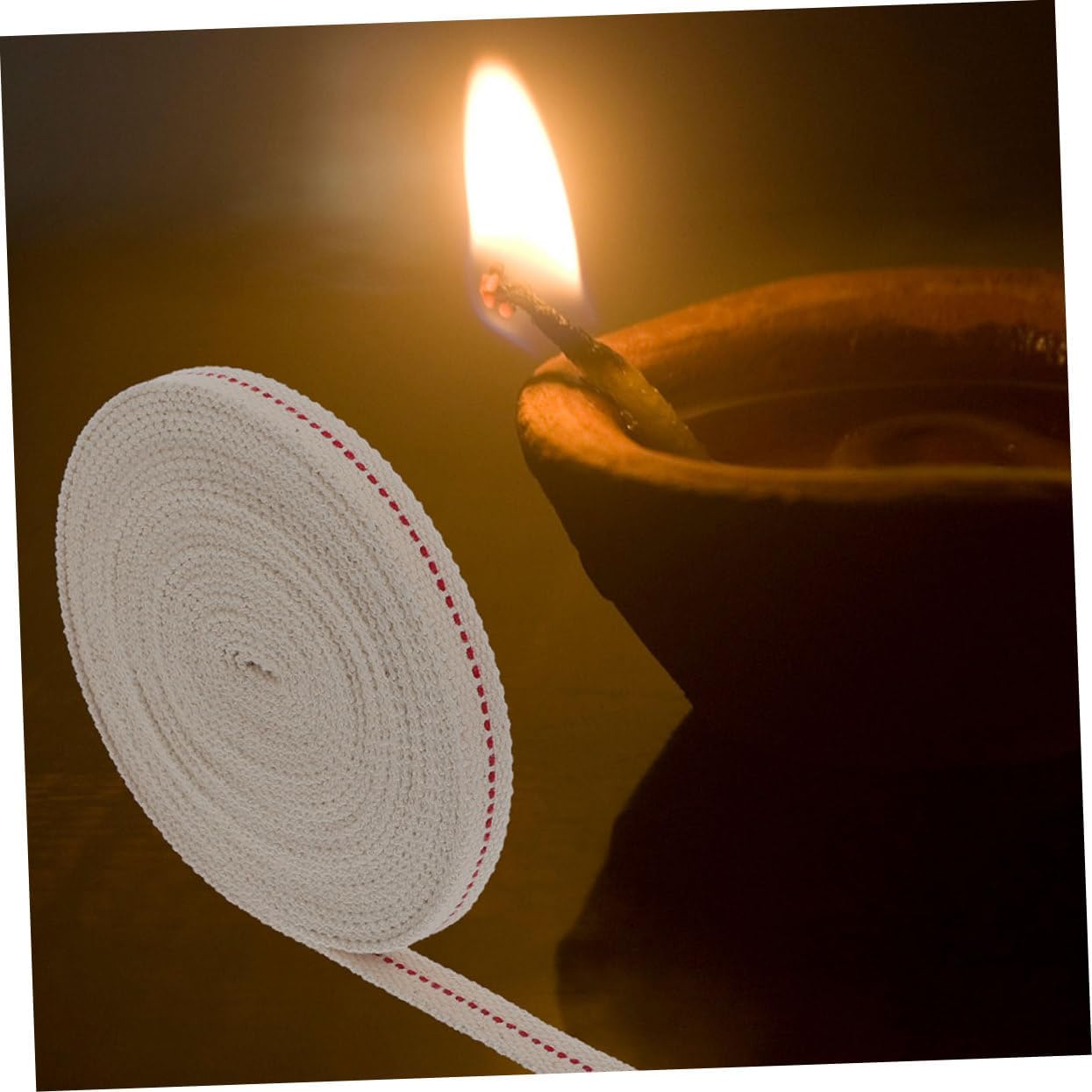 Alipis 3rolls Kerosene Lamp Wick of Cotton Replacement Wicks for Indoor Use Stable Flame for Candles and Oil Lanterns