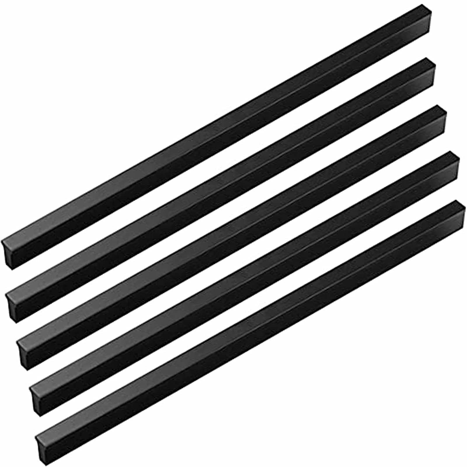 Poignées d'armoire noires de 500 mm pour grands tiroirs de cuisine