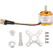 A 2212 Brushless Motor, 930KV, 1000KV, 1400KV, 2200KV, 2450KV High Power Brushless Outrunner Motor for Fixed Wing Airplane, Quadcopter,27.8 X 27mm / 1.09x 1.06in 1400KV