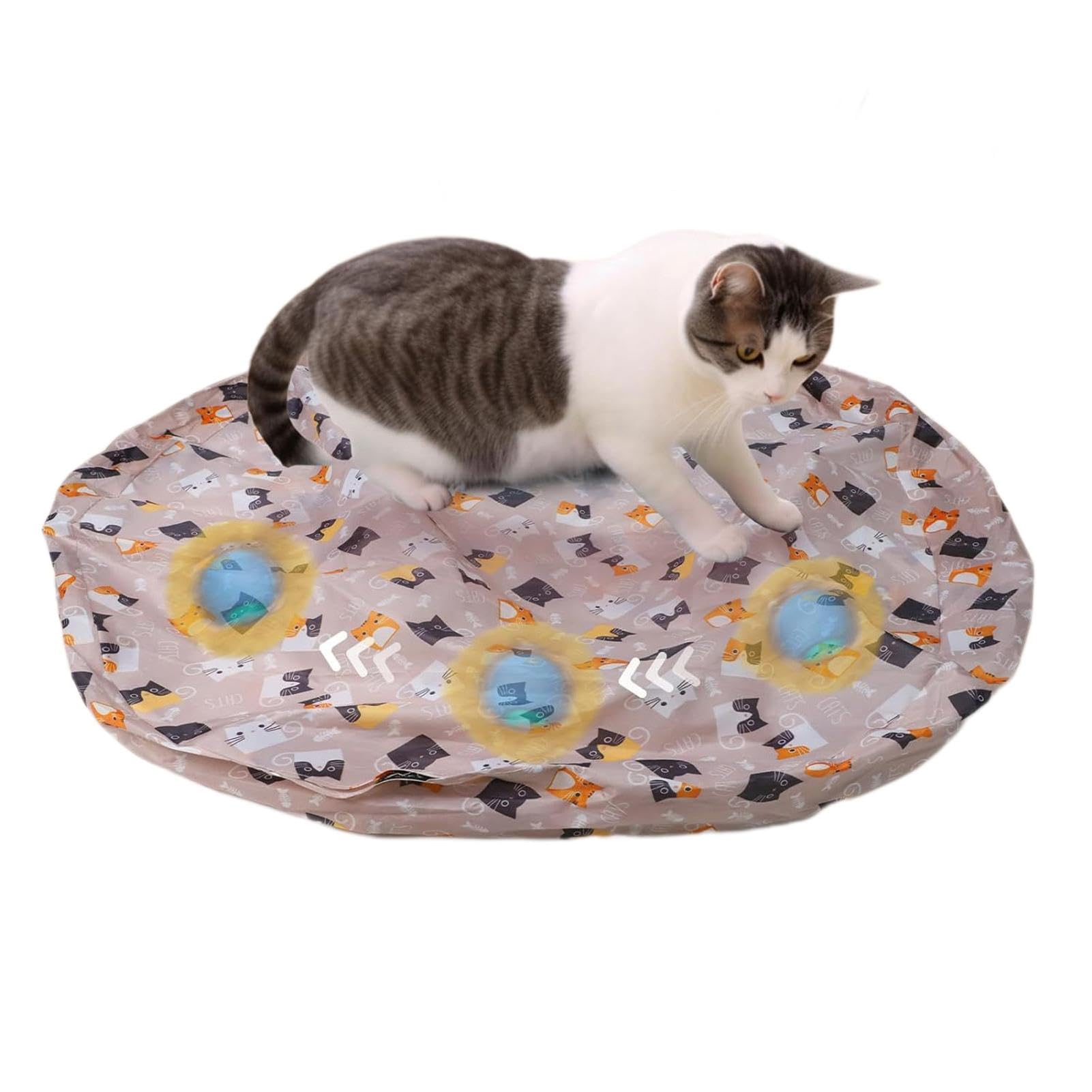 Jouets interactifs pour chat : balle mobile automatique rechargeable