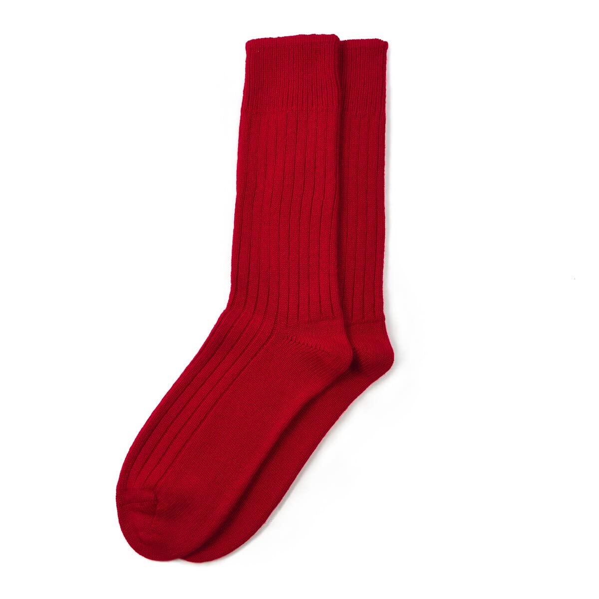 The Cambridge Sock Company Unisex Brigade Red 100% Pure Premium Cashmere House Socks. Warm, Soft And Luxuriously Cosy, Made From All Natural Fibres