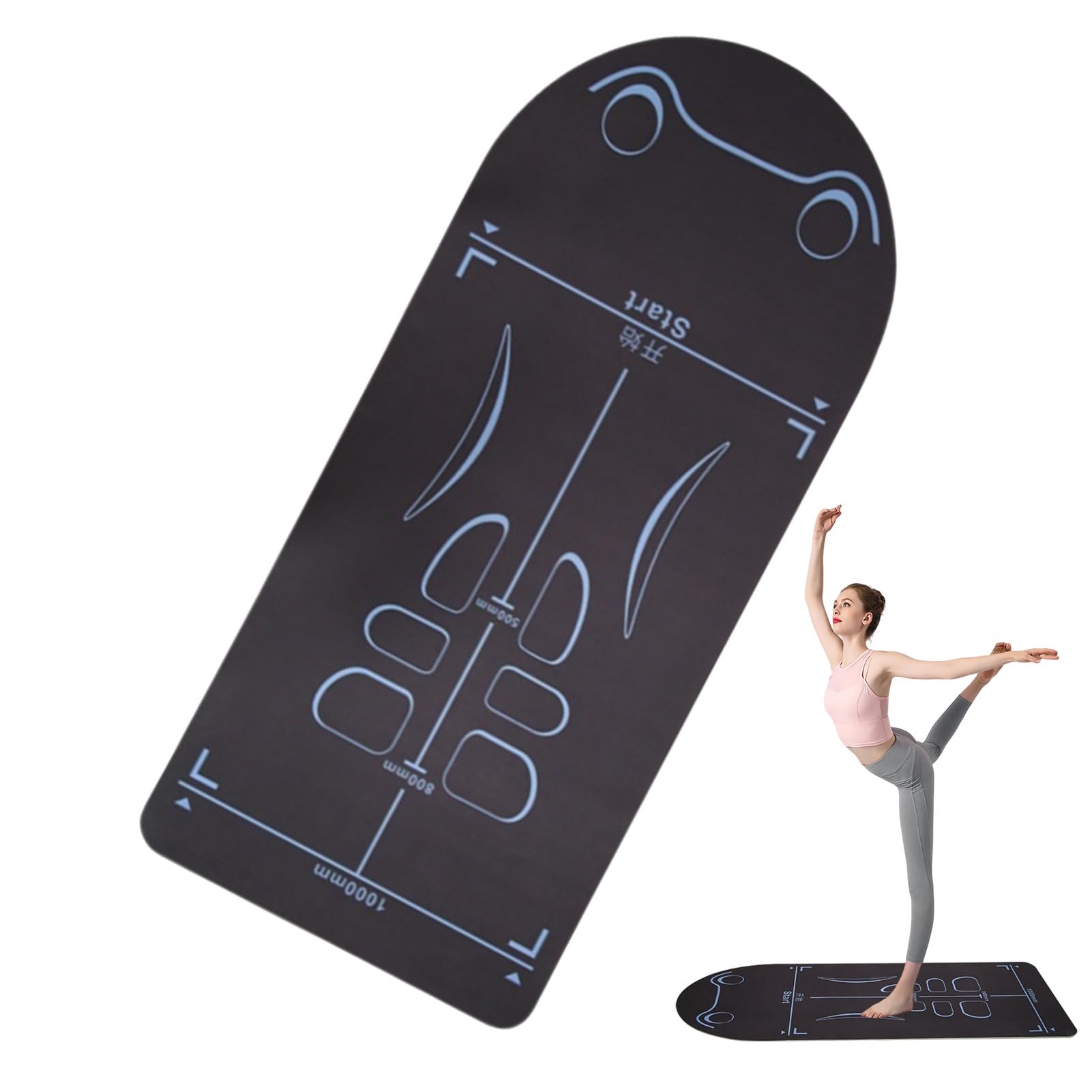 Tappetino yoga antiscivolo, tappetino per esercizi antiscivolo
