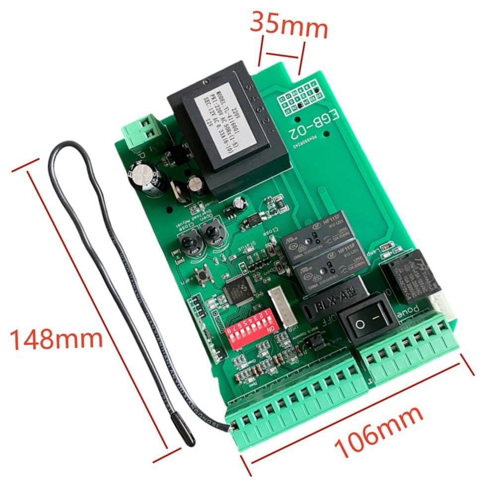 Carte PCB Universelle AC220V pour Panneau de Contrôle D'Ouvre-Porte Coulissant Automatique + 3 Télécommandes.