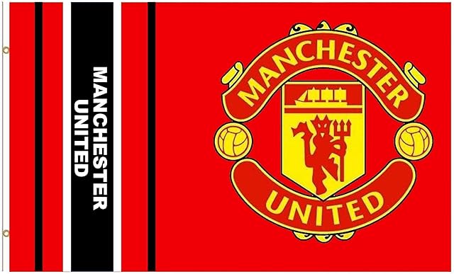 MUFC Giant Manchester Utd Football Crest Flag (5ft x 3ft & 100% Polyester)