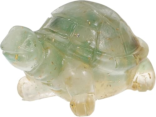 Estatua de tortuga de cristal, elegante figura de tortuga para decoración de mesa, decoración de pecera y adorno para el hogar, figura de cristal