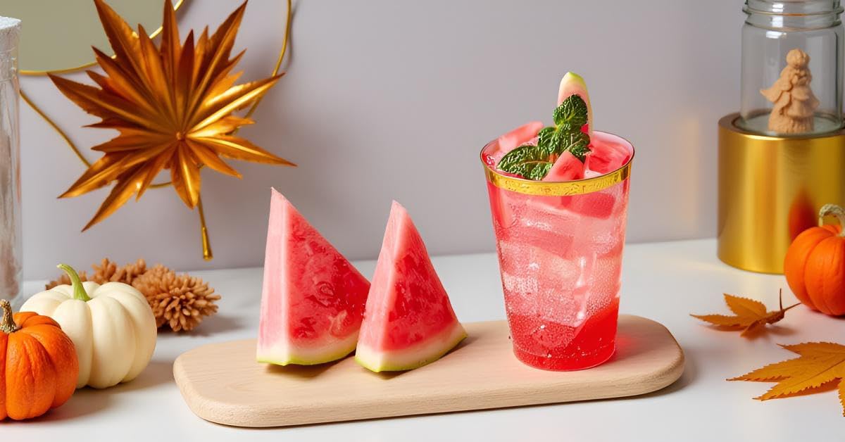 JOLLY CHEF 100 Pack Gold Plastic Disposable Cups, 12 oz Clear Plastic Cups Tumblers, Elegant Gold Rimmed Disposable Glasses for Wedding, Thanksgiving Day, Christmas - Image 9