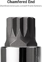 Vista 5 de Capri Tools 30037 14mm XZN Triple Square Bit Socket con transmisión de 1/2 pulgada