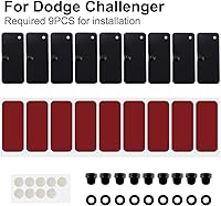Vista 5 de Sunluway Accesorios de hardware de instalación de rejillas de ventana trasera, cinta de montaje de doble cara 3M para Ford Mustang Dodge Challenger