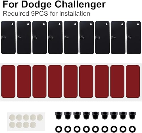 Miniatura 5 de Sunluway Accesorios de hardware de instalación de rejillas de ventana trasera, cinta de montaje de doble cara 3M para Ford Mustang Dodge Challenger