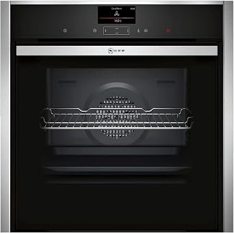 NEFF N70 B54CR71N0B Slide and Hide Built-In Oven, A+, Stainless Steel Trim, Black [Energy Class A+]