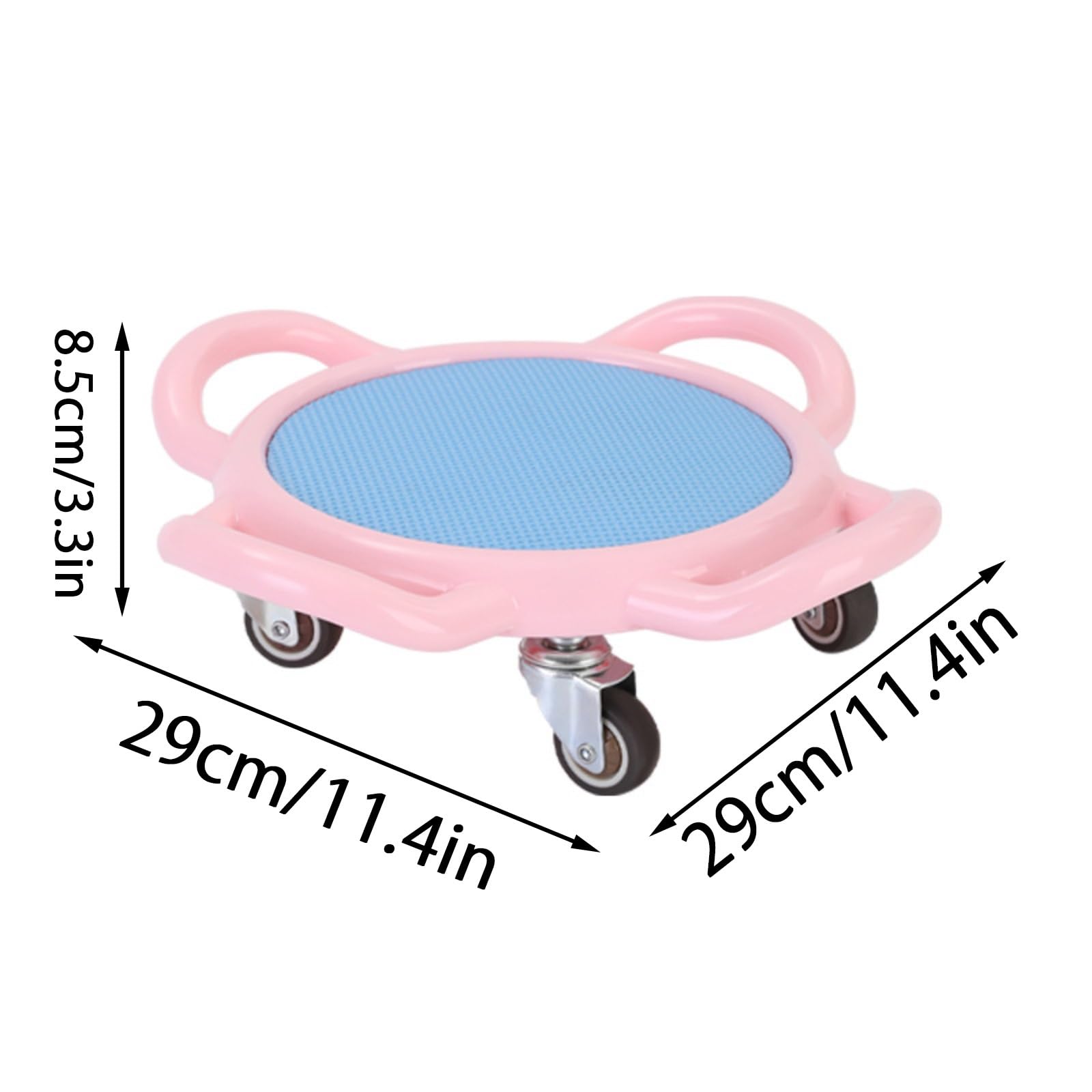 Ab Roller Wheel 360° Obrotowy Trener Rdzenia, wózek do ćwiczeń siłowych brzucha, Trening Rdzenia AB Wheel Deska do ćwiczeń brzucha dla Mężczyzn i Kobiet(Różowy)