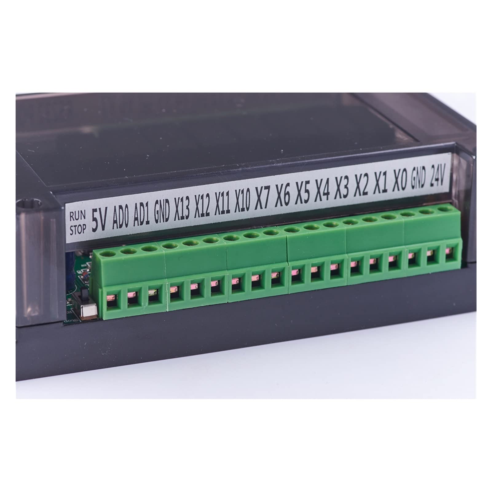 Máquina CNC, Controlador lógico programable PLC con Acture 2 0MR FX2N 12 Entrada 8 salida 0~10V 2 AD Relay Controlador automático Sistema de control de movimiento