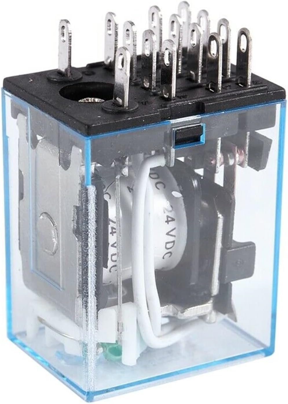 Relais 1 pièces LED MY4 Relais à usage général 4pdt, Relais 14 broches AC 12V 24V 36V 48V 110V 220V 380V MY4NJ Relais Commutateur Relais de commande (Size : AC36V)