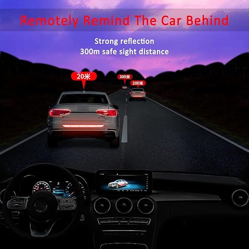 Miniatura 5 de Calcomanías reflectantes fuertes a rayas, calcomanías autoadhesivas impermeables, calcomanías reflectantes para parachoques de automóvil,