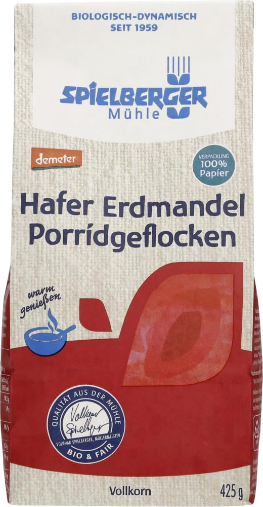 Hafer Erdmandel Porridgeflocken, demeter 18 x 425 g