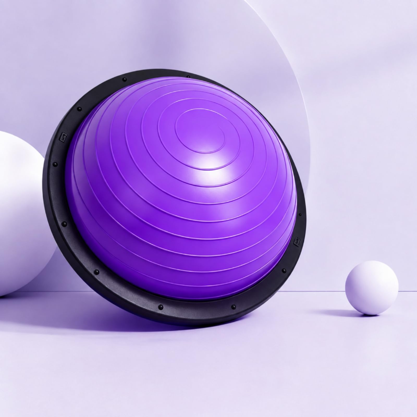 predolo Balance Gonfiabile Semisferico Semisfera da Fitness Portatile di Equilibrio con Pompa D'aria per namento Del Tronco