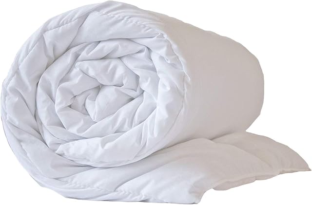 Hotel Quality Pure White Microfibre Peached Duvet King 13.5TOG Feels Like Down by The Sleep Easy