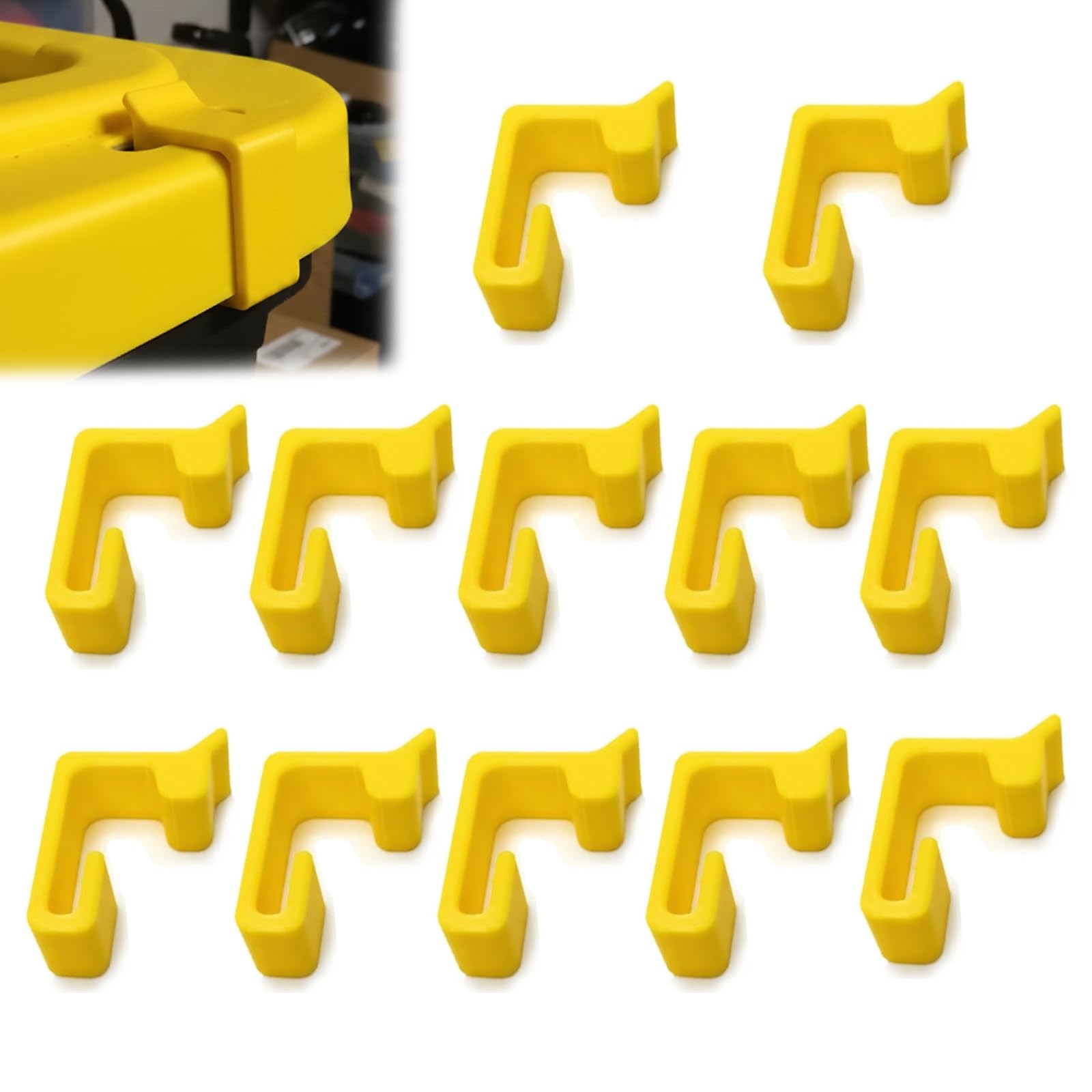 12 Pcs Lid Clips Compatible with HDX Storage Totes/Sterilite