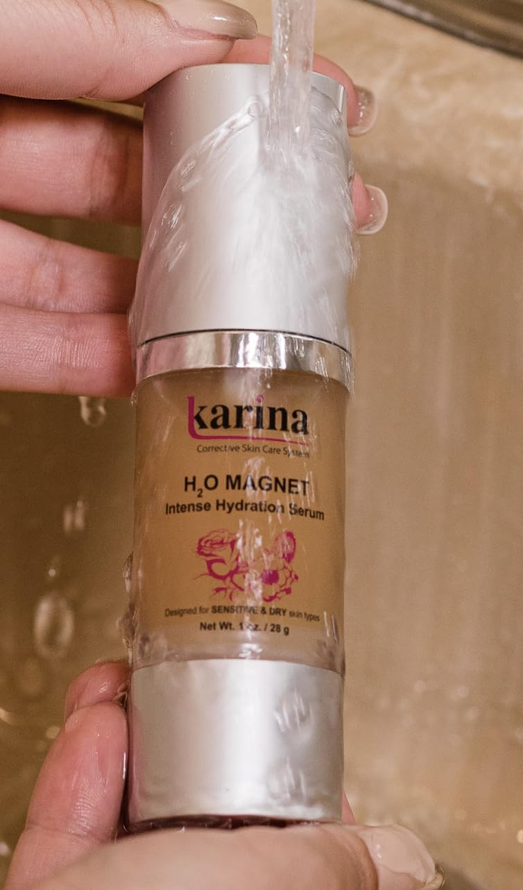 Karina Skincare H2O Magnet Face & Eye Serum – Hydrating Serum with Sodium Hyaluronate & Botanical Extracts – Reduces Fine Lines, Puffiness & Dryness – For All Skin Types – 1 oz