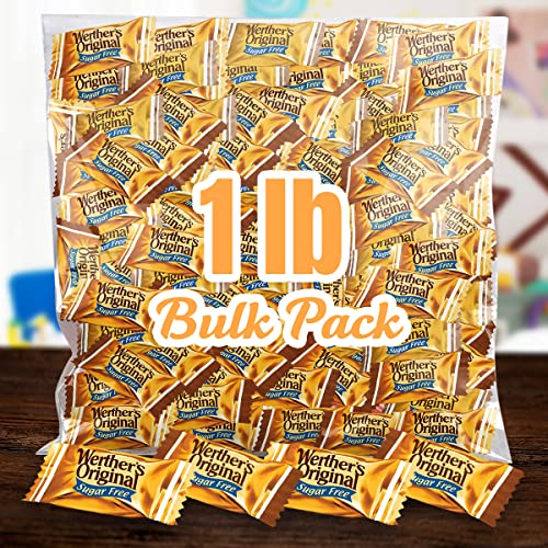 Werther's Original Hard Sugar Free Caramel Chocolate Candy, 1Lb Bulk Bags #TOP1