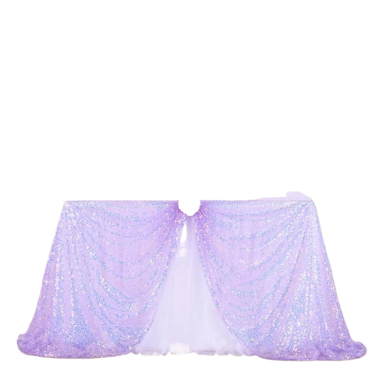 EKalgretrA Sequin Tablecloth Glitter Sequin tablecloth Table Runner for Party Wedding Holiday Decoration Cloth(Purple,125x180cm)