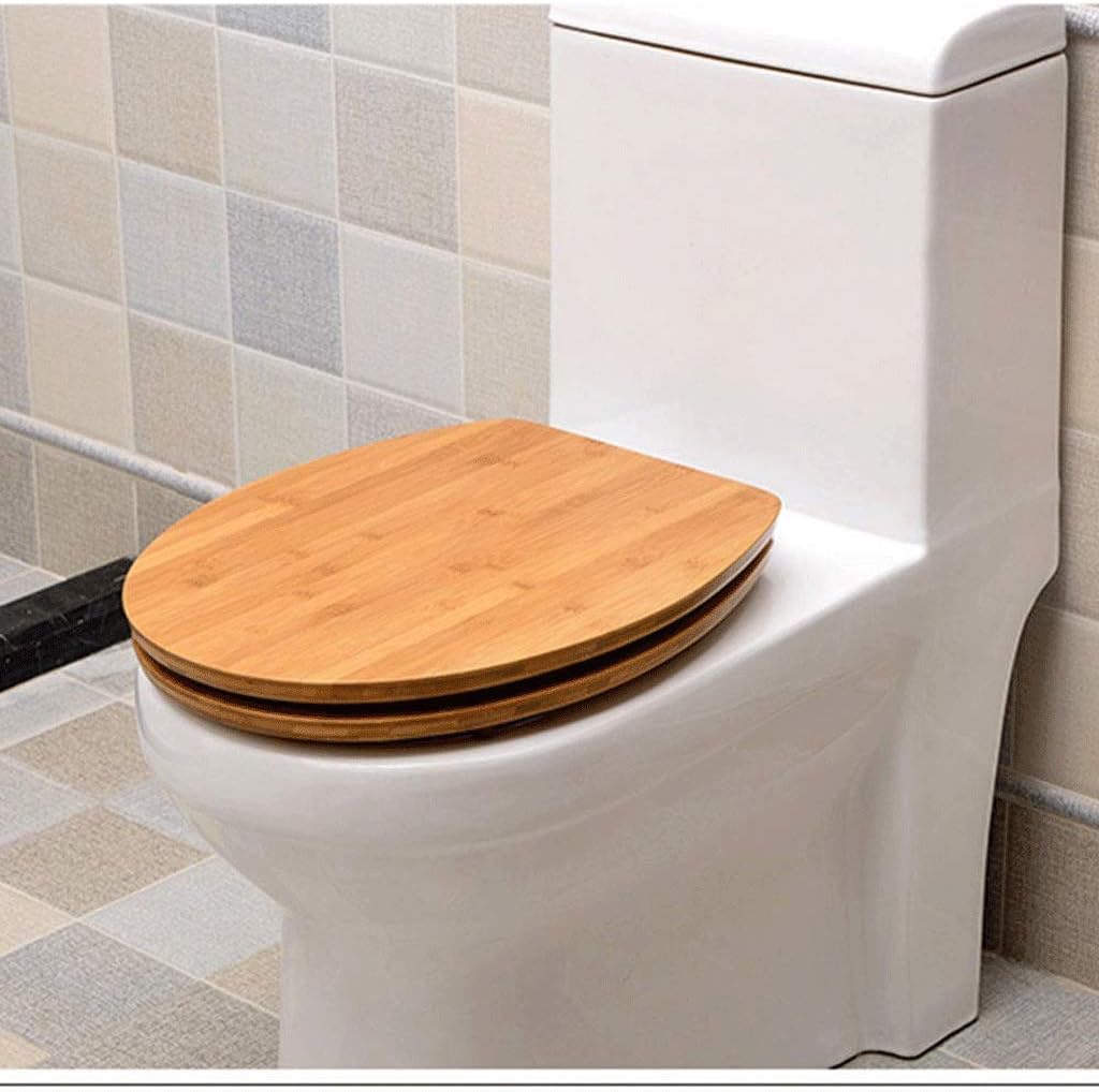 Wood Thickened Household Toilet Seat Plate Slow Down Silent Lacquer Thicken UVO Universal Thick and