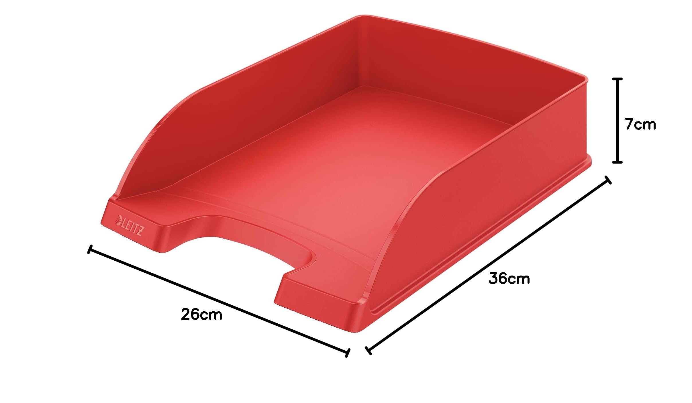 Leitz Plus Standard Briefkorb, A4 (‎Rot, 10 - Pack)