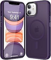 Vista 52 de Funda compatible con iPhone 14/13 [compatible con Magsafe y protección de grado militar] Funda delgada magnética translúcida mate para iPhone 13/14