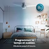 Cecotec Ventilateur de Plafond avec Lumière LED Energysilence Aero 5600 Classic White. 40W, Moteur DC, Diamètre 132 cm, 3 Pales, LED 18W, Minuteur, 6 Vitesses, Télécommande, Fonction Été/Hiver - 5