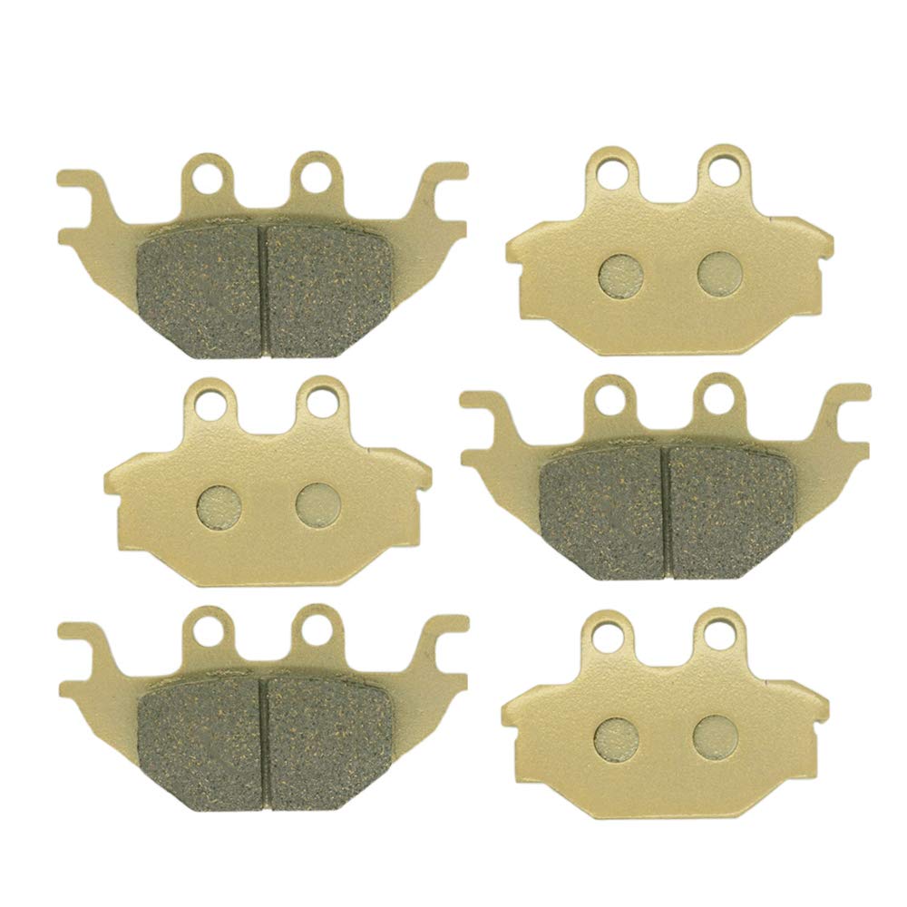 LE LEFOSSI Motorcycle Replacement Front Rear Brake Pads Compatible with KVF 300 2X4 Brute Force 2012 2013 2014 2015 2016 2017 FA377F FA377R