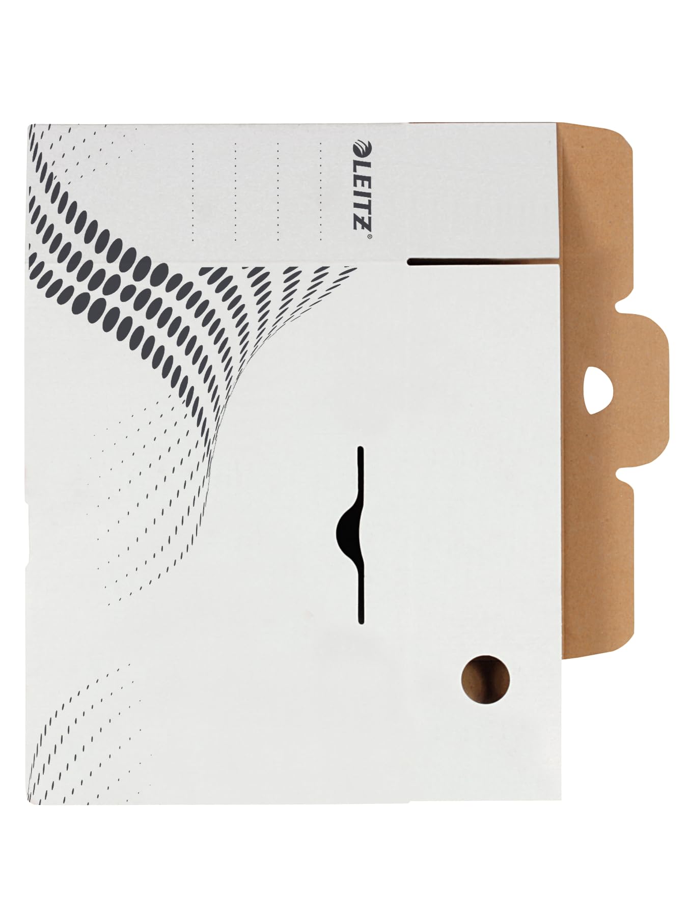Esselte Leitz - Scatola per archivio easyboxx, 100 mm, in cartone ondulato, colore: Bianco