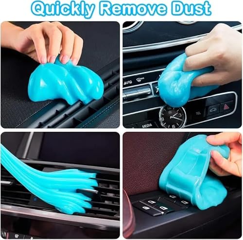 Kit de gel de limpeza de carro, detalhe universal para limpeza de fendas de carro de poeira de carro