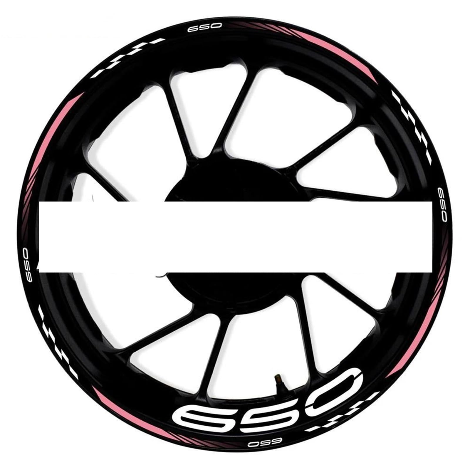 Stickers Motorcycle Wheel Stickers Reflective Decals Rims for Kawasaki Z650 Z 650 Z-650(Style 9)