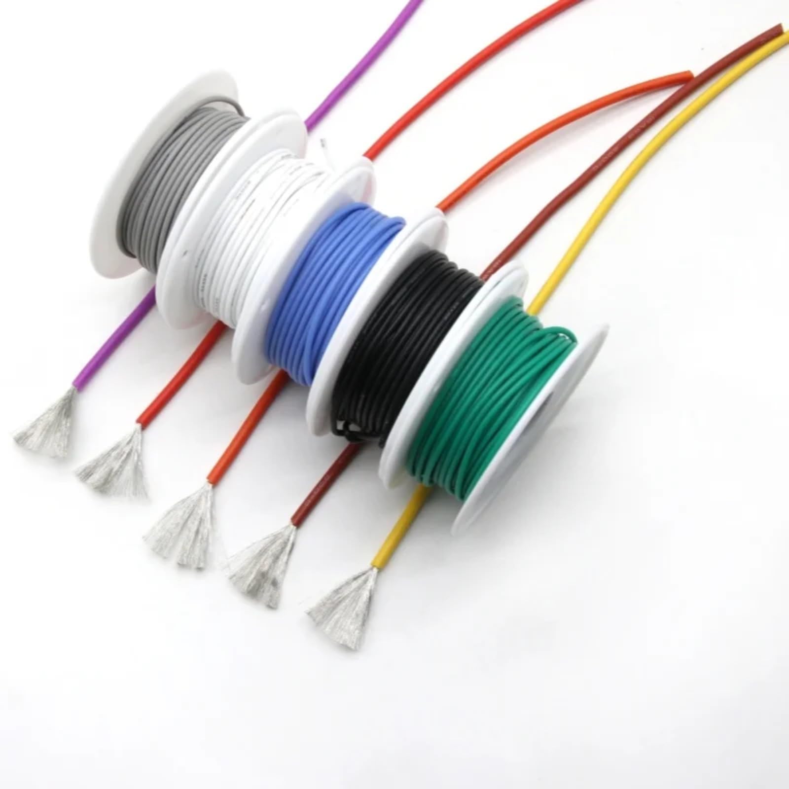 16/17/18/20/22/24/26/28/30 AWG Cable Strap Spool(White; 24 AWG-10m 1 roll)