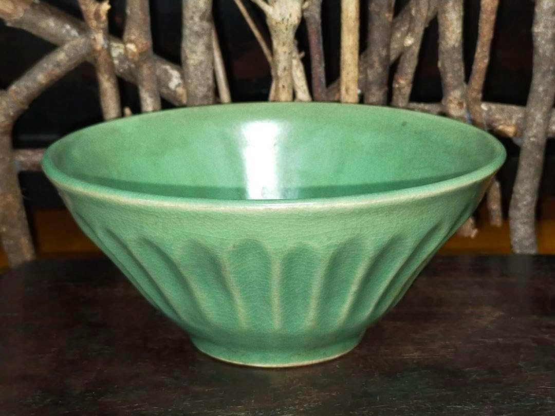 ♥茶碗　緑釉　無銘　桐箱付き　茶道具　骨董　古玩 茶碗 緑釉 無銘 桐箱付き 茶道具 骨董 古玩 2025年最新】Yahoo