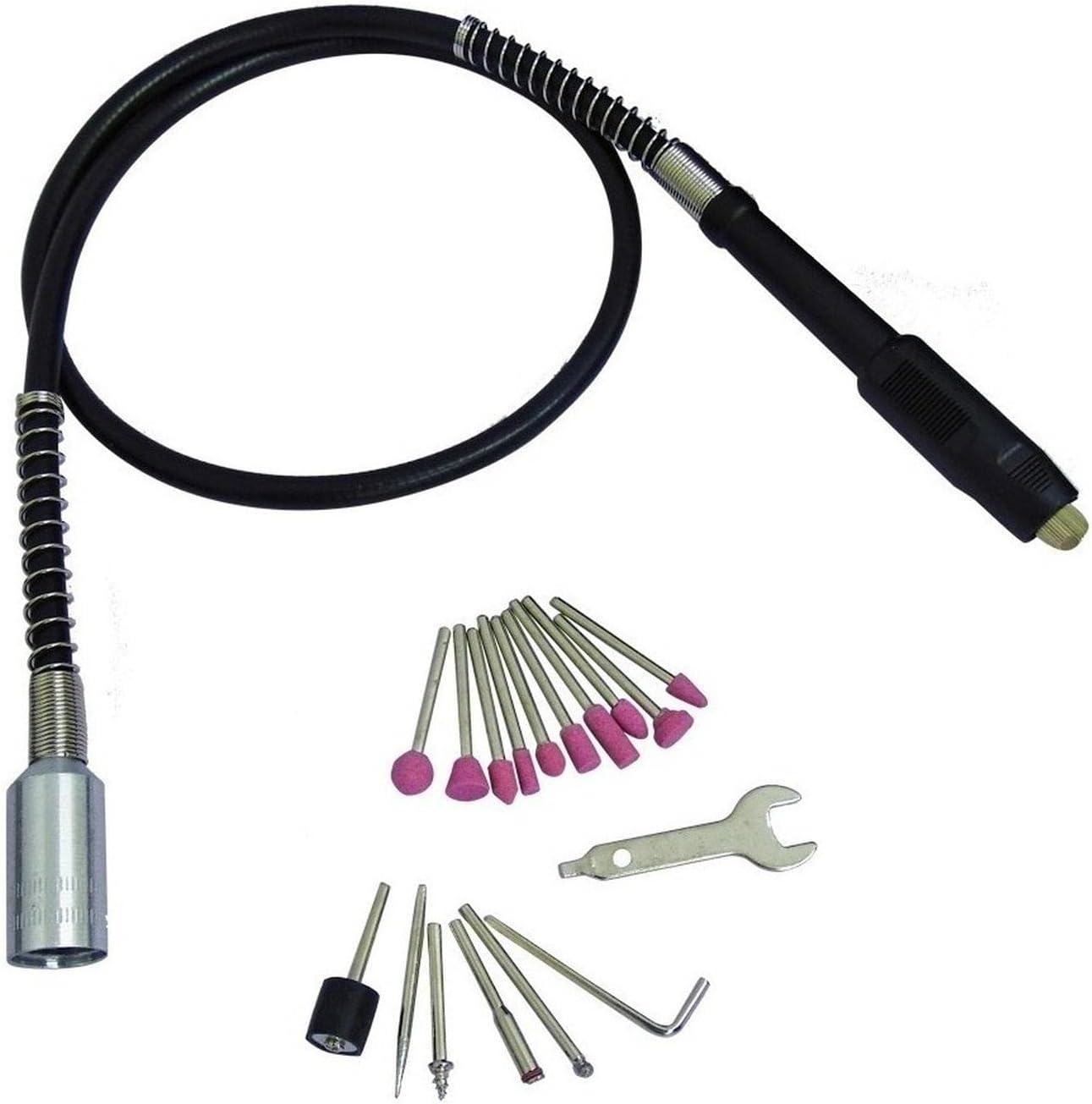 Flexible shaft and various grinding and polishing accessories