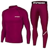 Men's Sports Running Set Compression Shirt + Pants Skin-Tight Long Sleeves Quick Dry Fitness Tracksuit Gym Yoga Suits