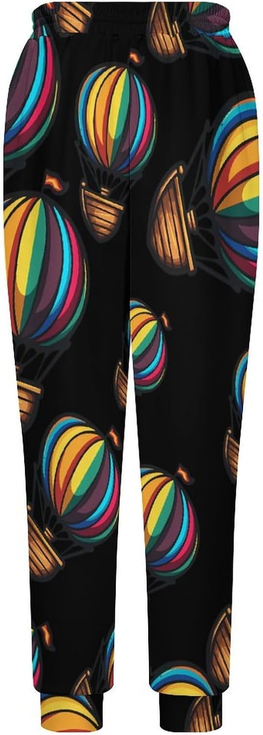 Hot Air Balloons Men's Pants Athletic Workout Sweatpants Jogger Casual Pant for Sports Home