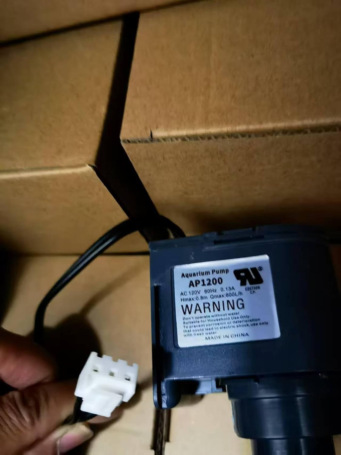 AP1200 AC120V ice maker Water Pump Compatible with Vevor, EUHOMY,ice makers fit for HZB-30F,HZB-38F,HZB-32,HZB-45,HZB-6 Ice Maker,Small-sized Circulating Submersible Pump,60Hz 0.13A, Hmax: 0.8m