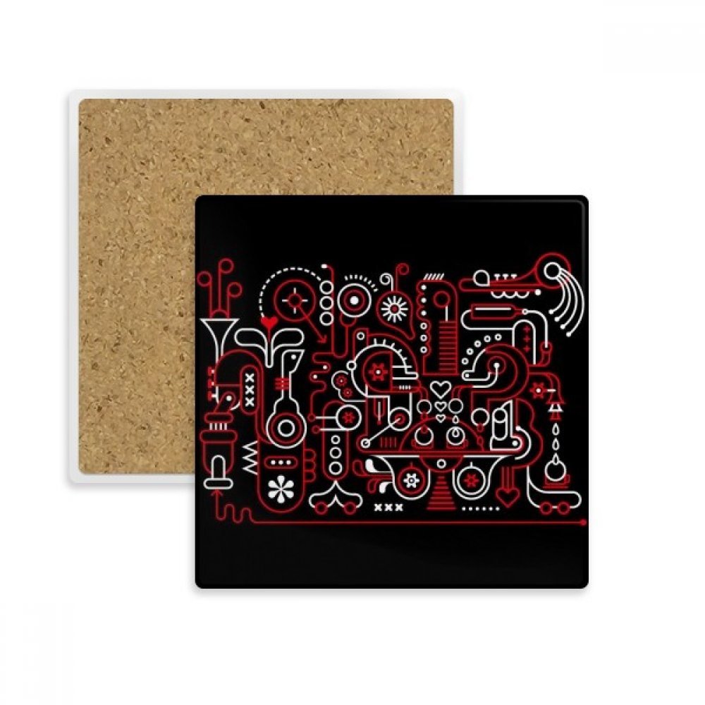 Coaster absorbant graffiti : porte-tasse en pierre, idée cadeau déco originale