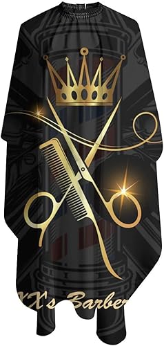 Miniatura 3 de Capa de peluquería personalizada, capa de salón de corte de pelo personalizada para hombres