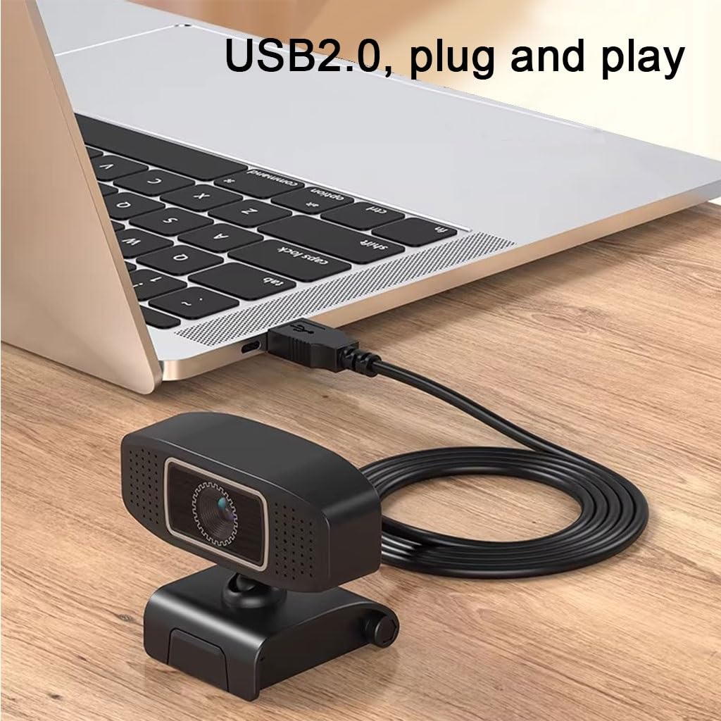 Komputer Stacjonarny Kamera Internetowa, Kamera Internetowa HD Plug & Play W Przypadku Uczenia Się Rozmów Online Na Spotkaniach Strumieniowych, Automatyczne Skupienie/korekcja Światła(4K)