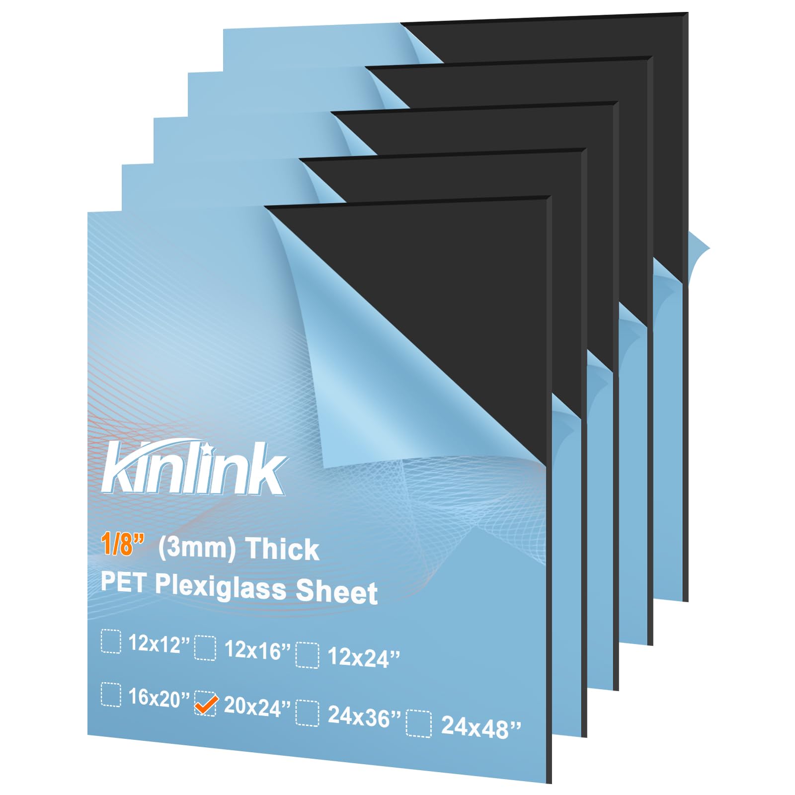 Clear Plexiglass Sheets - 5 Pack -19