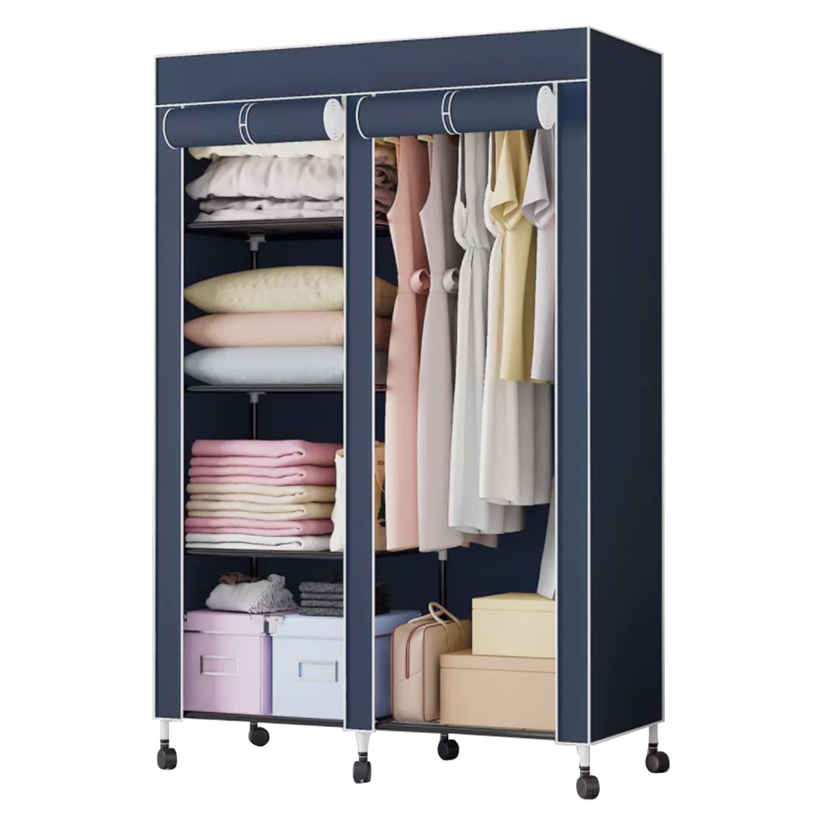 Manque de place ? Armoire portable à roulettes empilable pour optimiser votre petit espace