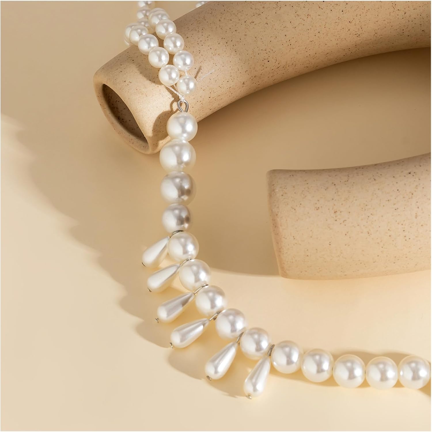 Elegant Bra Body Chain Jewelry Summer Beach Crystal Beads Chest Chain Sexy Pearl Necklace Bikini Lingerie Chain Rave Outfits Body Accessories Jewelry for Women - Image 6