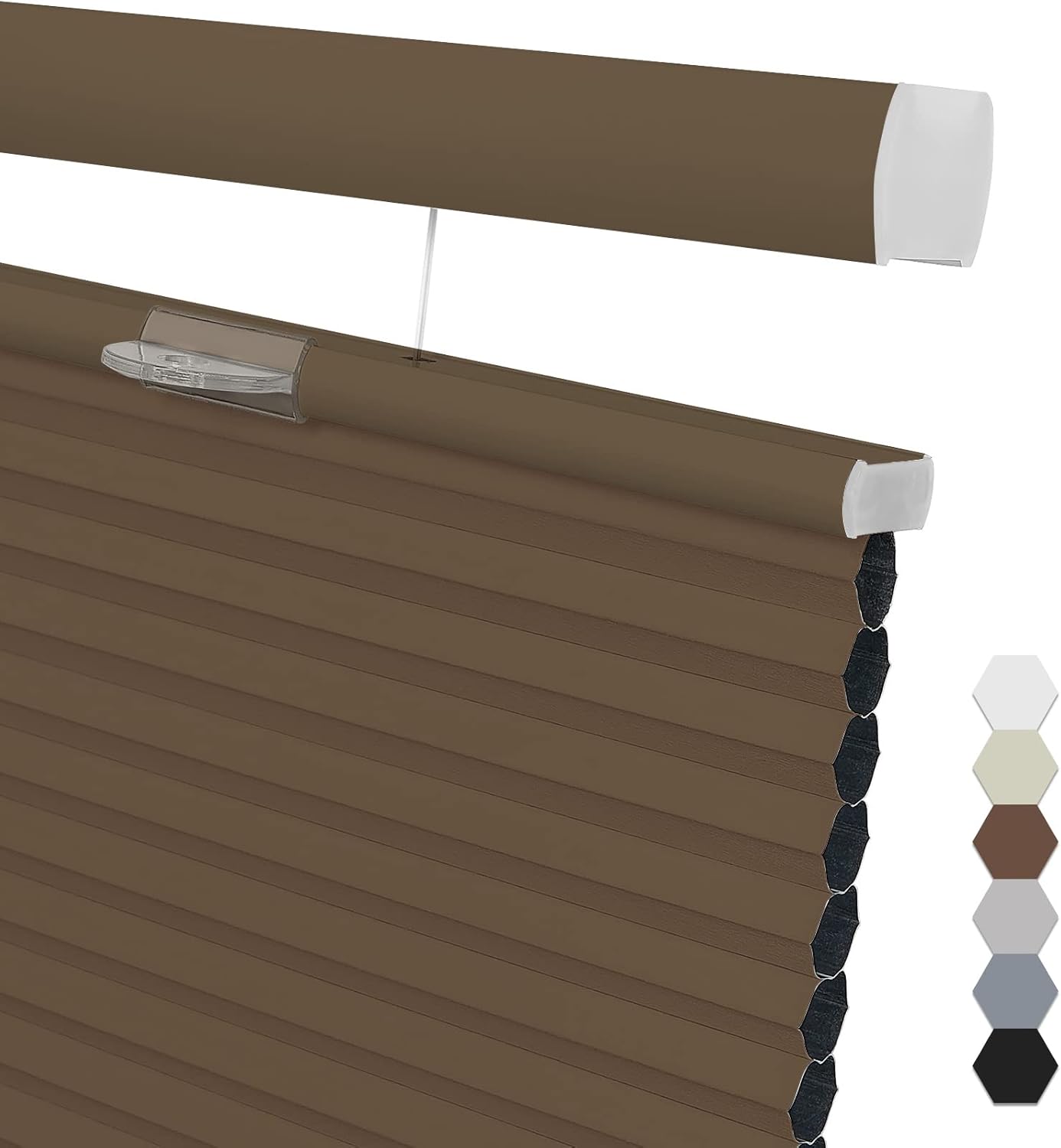 Pasoun Custom Size Top Down Bottom Up Cellular Shades