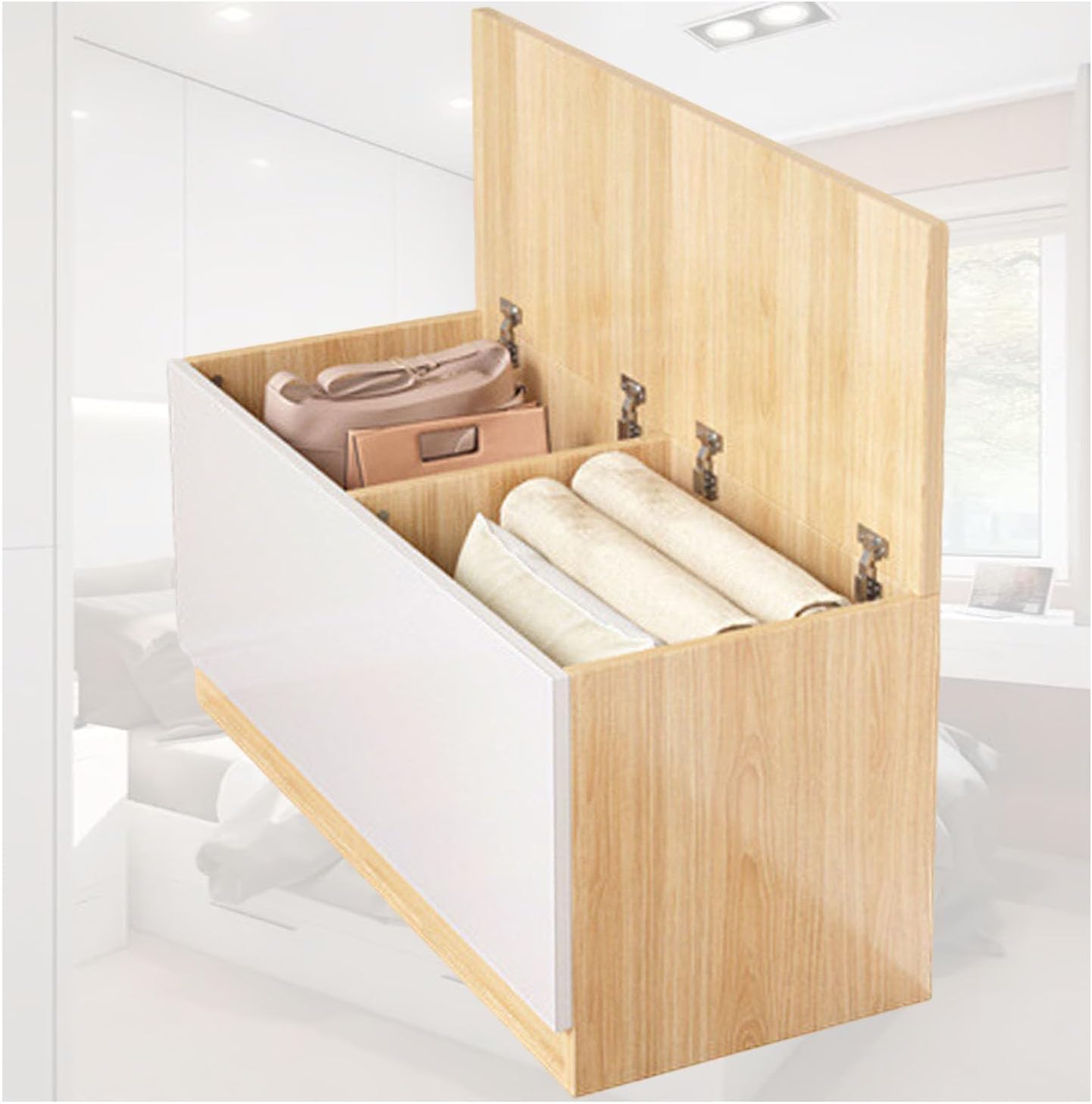 ヴィンテージ カントリー ベンチ ウッドベンチ 収納ベンチ 2人用