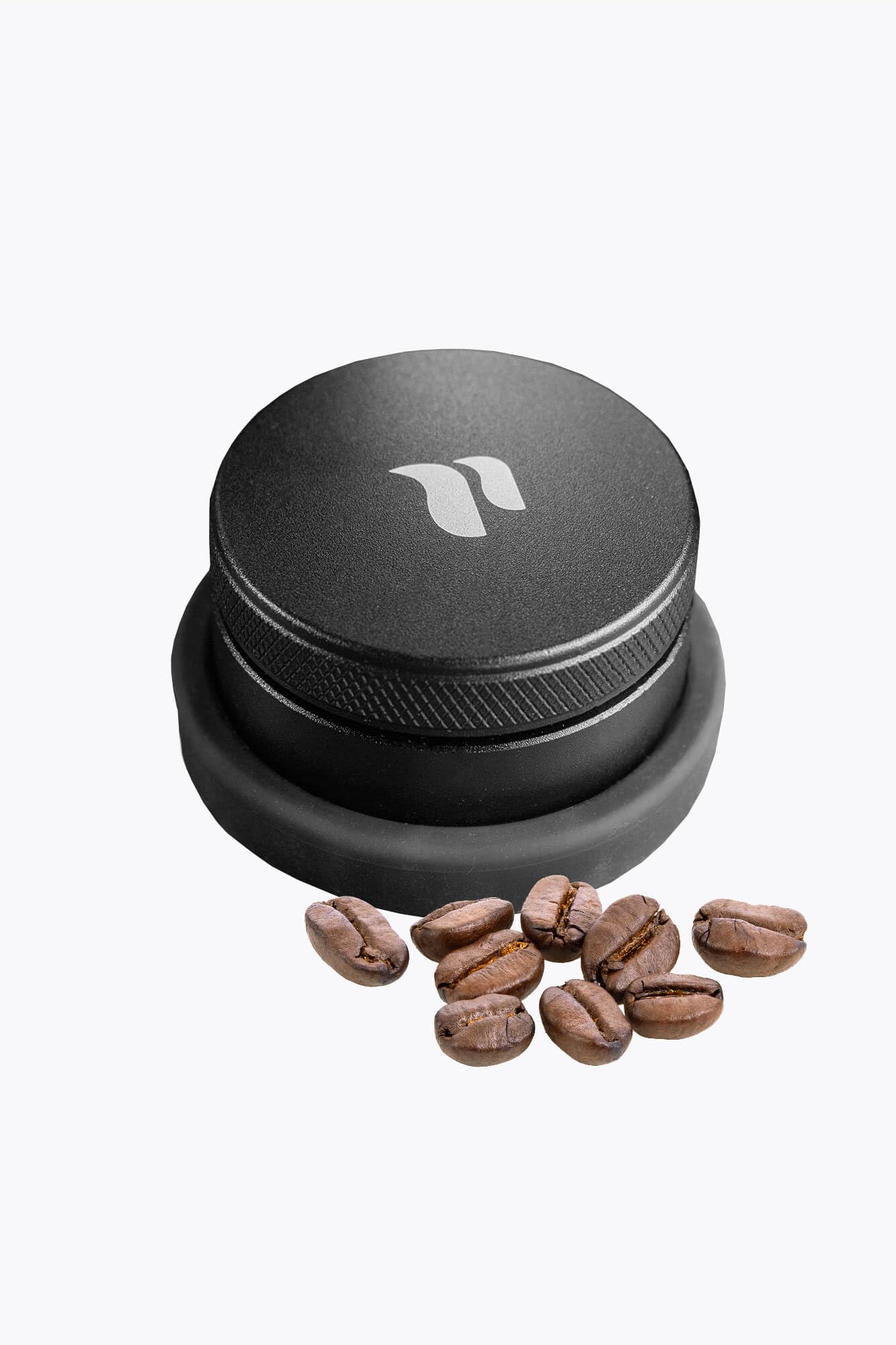 roastmarket Espresso Leveler 58mm | Höhenverstellbarer Kaffeeverteiler aus Edelstahl | Barista Zubehör für Siebträgermaschine | inkl. Silikonablage | Ideal für gleichmäßige Espresso-Extraktion